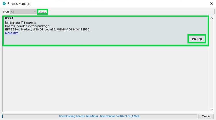 Installing the ESP32 Board in Arduino IDE - BromleySat