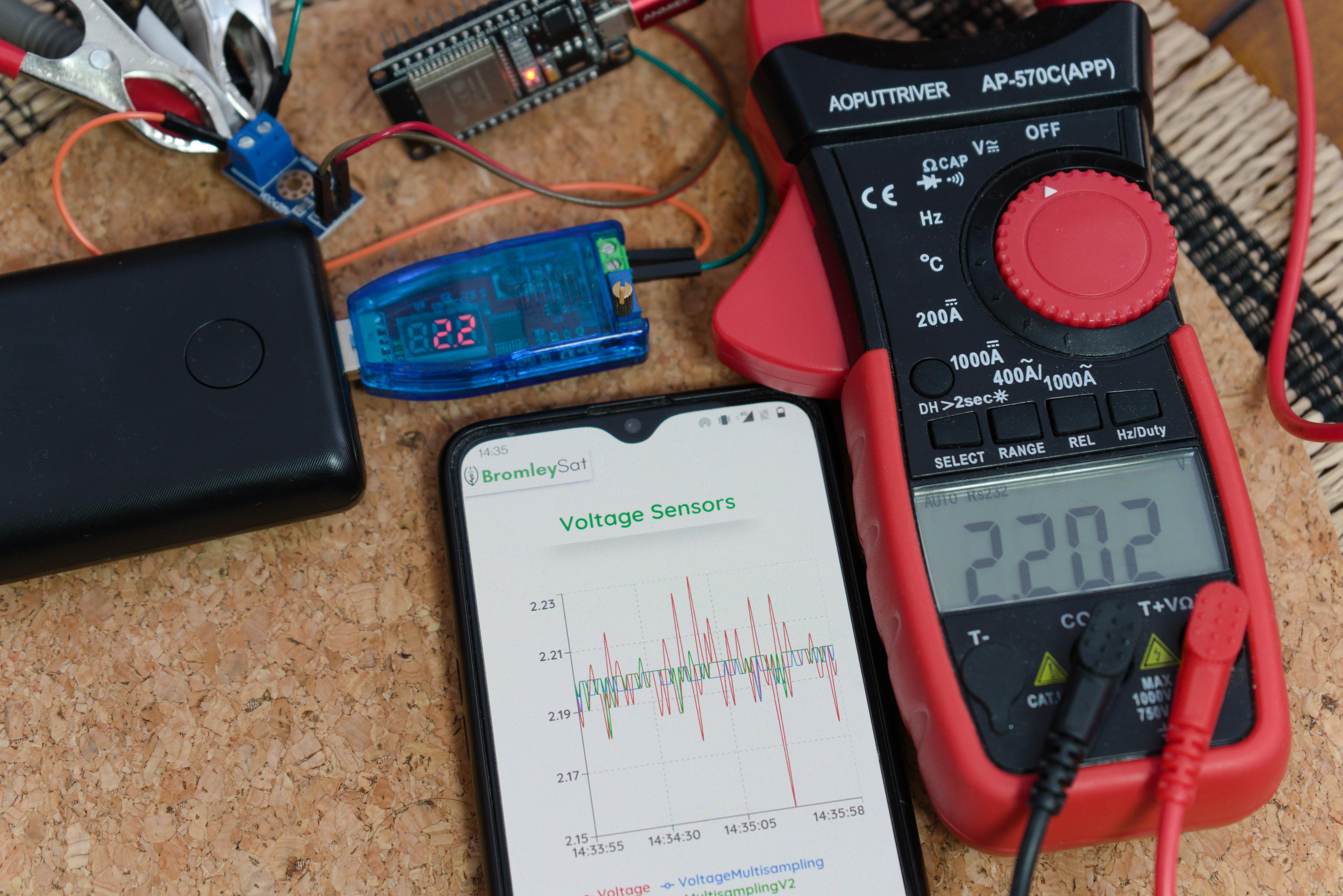 Measuring voltage with ESP32 with maximum precision